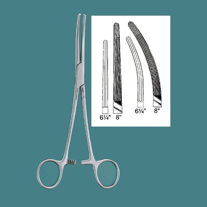 Pinza ROCHESTER-OCHSNER Forceps, 7-1/4" (18.4 cm), c · MILTEX 7-162